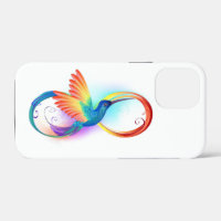 Rainbow Hummingbird with Infinity symbol