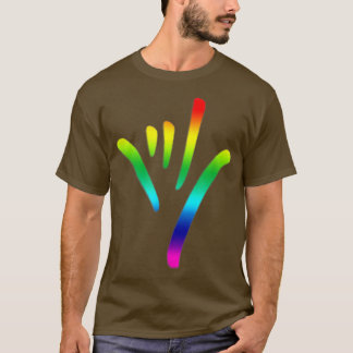 Rainbow I Love You Sign Language deaf culture T  P T-Shirt