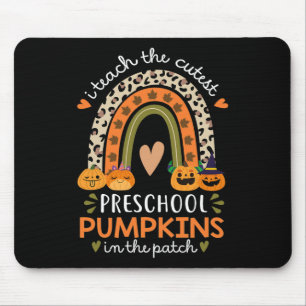 Rainbow I Teach The Cutest Pumpkins In Patch Fall Mouse Mat