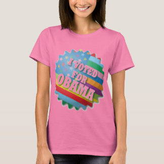 Rainbow I voted for Obama T-Shirt