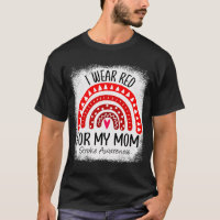 Rainbow I Wear Red For My Mum Stroke Awareness gif