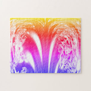 Rainbow ice art jigsaw puzzle