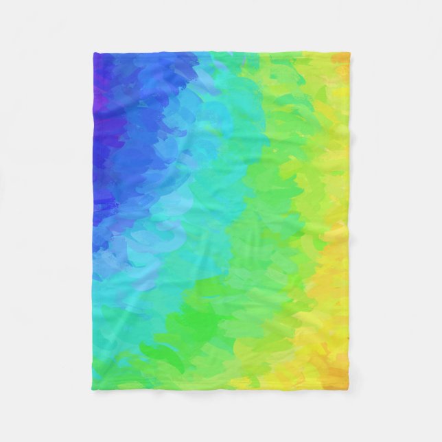 Rainbow Icy Fleece Blanket (Front)