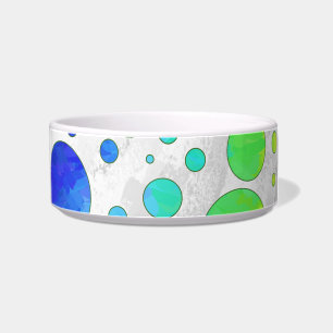 Rainbow Icy Polka Dot Pattern Bowl