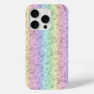 Rainbow in Elephant Skin Leather Optik iPhone 15 Pro Case
