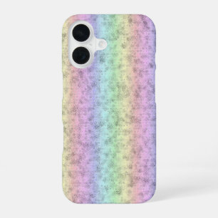 Rainbow in Elephant Skin Leather Optik iPhone 16 Case