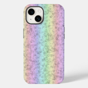 Rainbow in Elephant Skin Leather Optik iPhone 14 Case