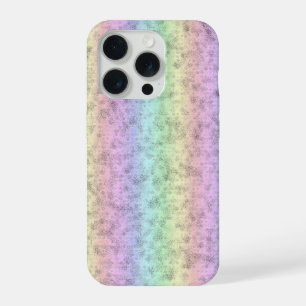Rainbow in Elephant Skin Leather Optik iPhone 15 Pro Case