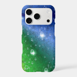 Rainbow in Elephant Skin Leather Optik & Raindrops