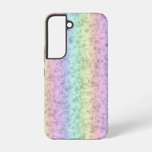 Rainbow in Elephant Skin Leather Optik Samsung Galaxy S22 Case (Back)