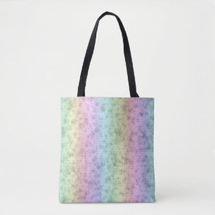 Rainbow in Elephant Skin Leather Optik Tote Bag