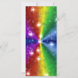 rainbow in elephant skin leatheroptik & raindrops