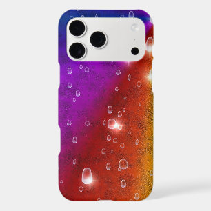 Rainbow in elephant skin leatheroptik & raindrops