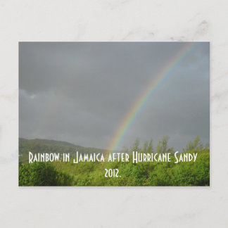 Rainbow in Jamaica after Hurricane Sandy 2012 Postcard