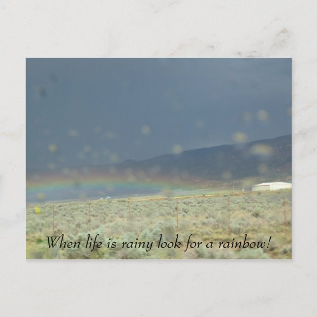 Rainbow in life. postcard (Front)