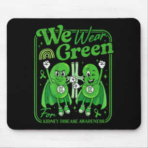 Rainbow in march wear green kidney disease mouse mat