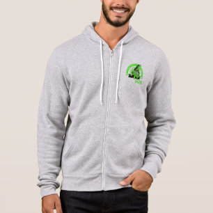 Rainbow In May We Wear Green Mental Health Hoodie