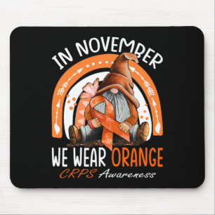 Rainbow In November We Wear Orange CRPS Awareness Mouse Mat