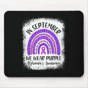 Rainbow In September We Wear Purple Heimerheimer's Mouse Mat