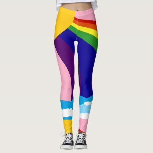 Rainbow In The Clouds Leggings