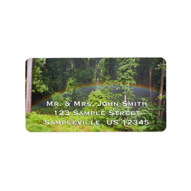 Rainbow in the Forest Label (Front)