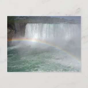 Rainbow In The Niagara Fall Postcard