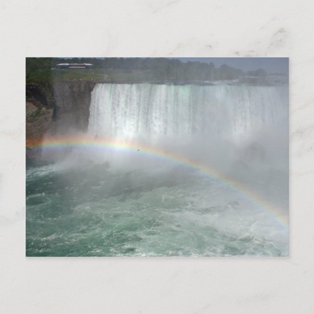 Rainbow In The Niagara Fall Postcard (Front)