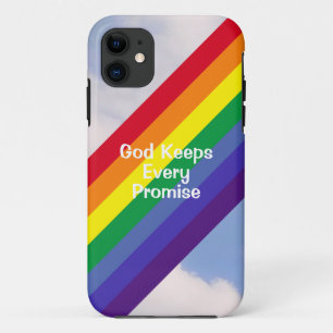 Rainbow in the Sky Inspirational Bright Cute iPhone 11 Case