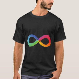 Rainbow Infinity Symbol Autism Awareness Neurodive T-Shirt