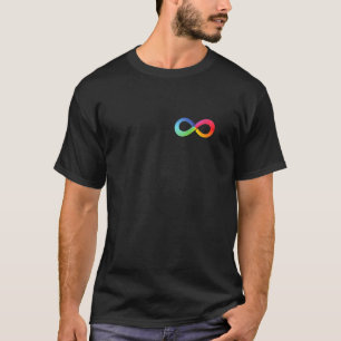 Rainbow Infinity Symbol Autism Awareness Neurodive T-Shirt