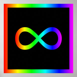 Rainbow Infinity Symbol Poster