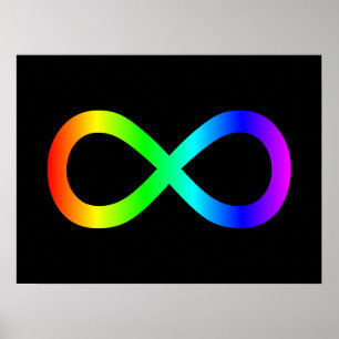 Rainbow Infinity Symbol Poster