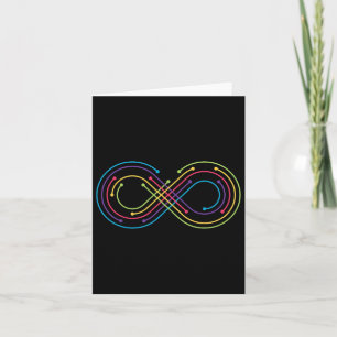 Rainbow Infinity Symbol Pride Autism Awareness Neu Card