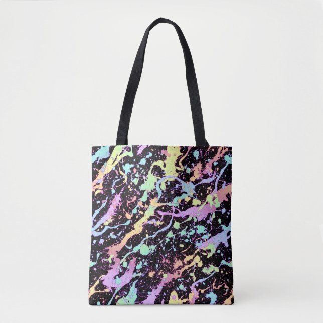 rainbow ink splash extreme : tote bag (Front)