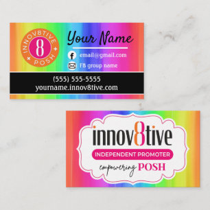 Rainbow Innov8tive Posh business card