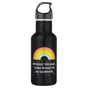 Rainbow Inspirational and Motivational Quote 532 Ml Water Bottle