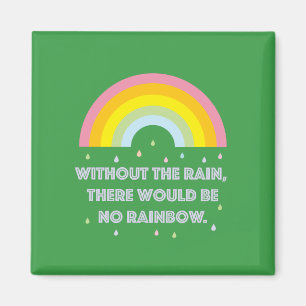 Rainbow Inspirational and Motivational Quote Magnet