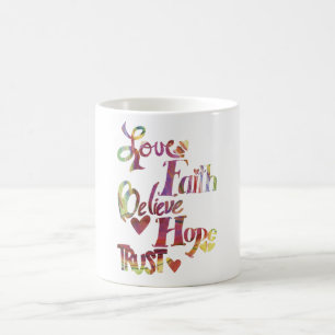 Rainbow Inspirational Words Mug