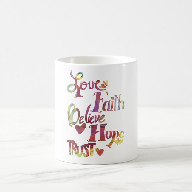 Rainbow Inspirational Words Mug (Center)
