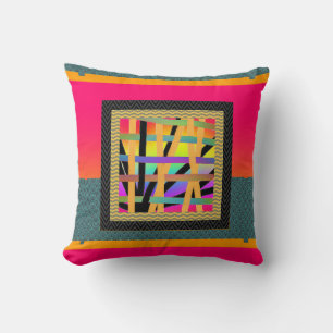 Rainbow Interwoven Cushion
