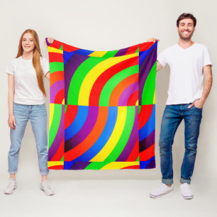 RAINBOW INVITATION GREETING PACKAGE FLEECE BLANKET