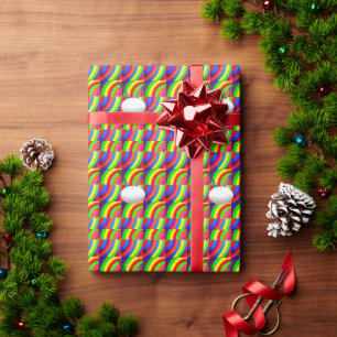 RAINBOW INVITATION GREETING PACKAGE WRAPPING PAPER