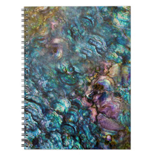 Rainbow Iridescent Abalone Sea Shell Notebook