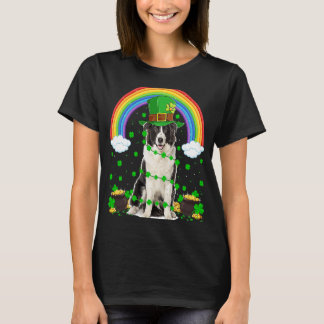 Rainbow Irish Australian Shepherd Dog St Patrick's T-Shirt