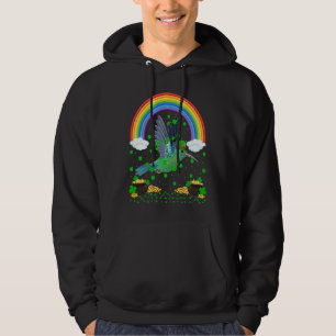 Rainbow Irish Shamrock Hummingbird St Patrick's Da Hoodie