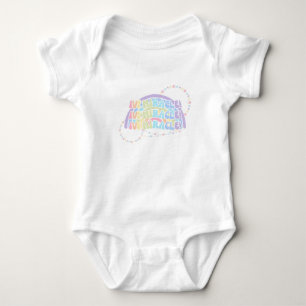 Rainbow IVF MIRACLE Colourful Infertility Awarenes Baby Bodysuit
