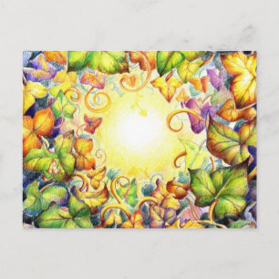 Rainbow Ivy Eye Postcard