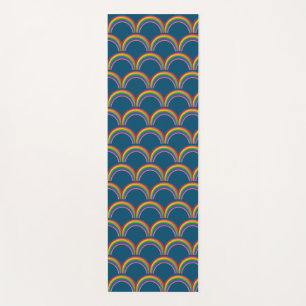 Rainbow Japanese Fan Yoga Mat