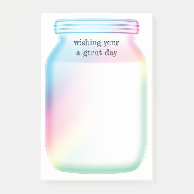 rainbow jar post-it notes (Front)