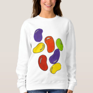 Rainbow Jelly Beans Easter Candy Foodie Sweatshirt